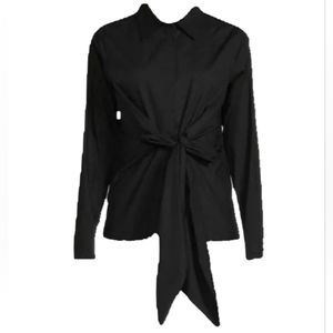 Donna Karen Wrap Button Shirt